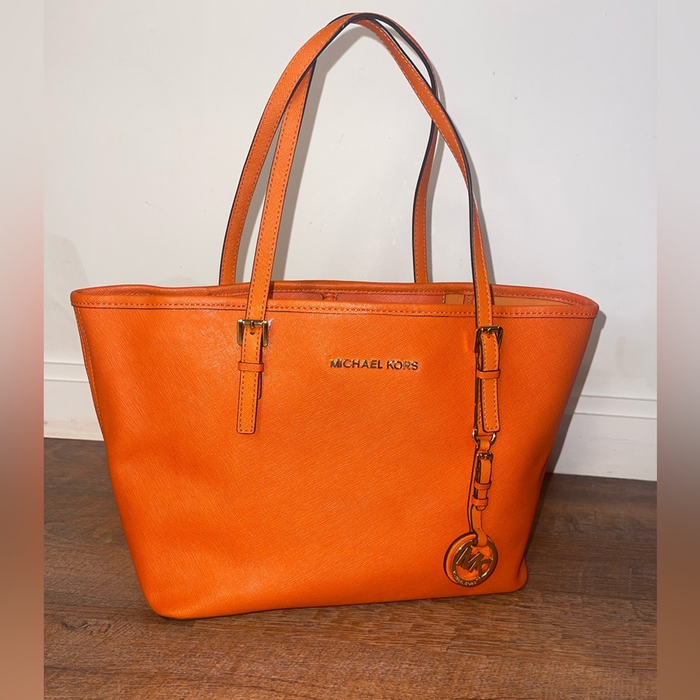 Michael Kors Vibrant Orange Tote